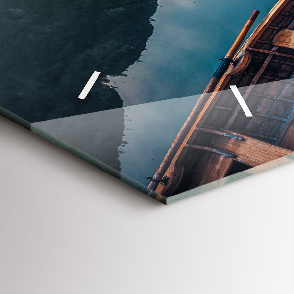 Horizontal wall clock Pier and Lake