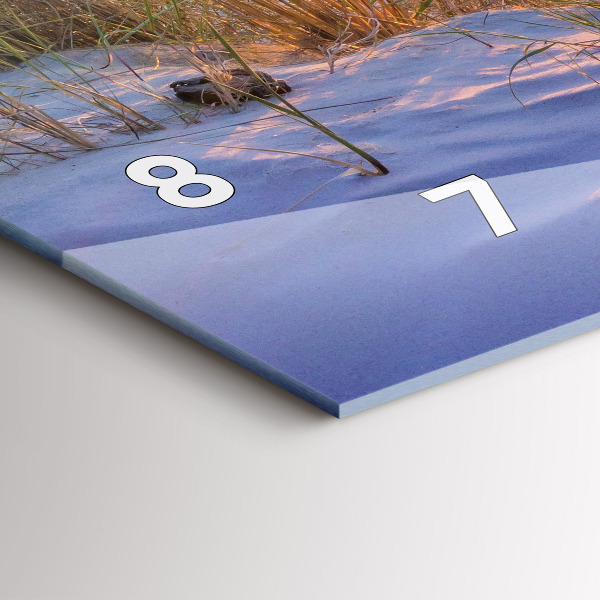 Horizontal wall clock Polish Sunny Sea