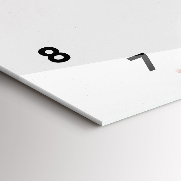 Horizontal wall clock Guitar Visualization