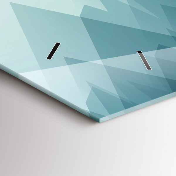 Horizontal wall clock Geometric figures