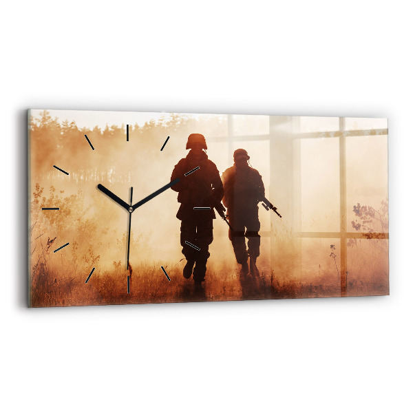 Horizontal wall clock United States Marines