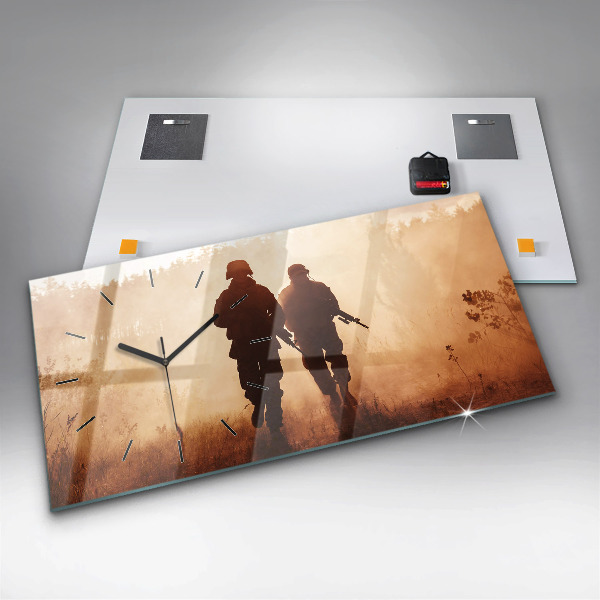 Horizontal wall clock United States Marines