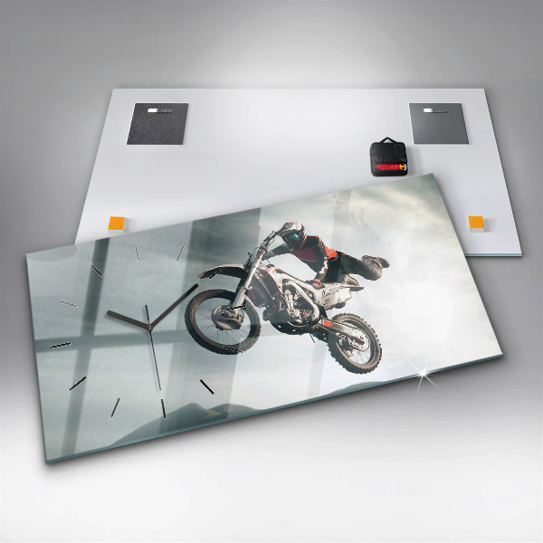 Horizontal wall clock Motor Style Adrenaline