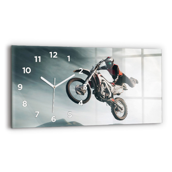 Horizontal wall clock Motor Style Adrenaline