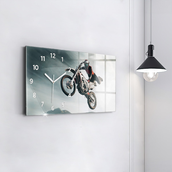 Horizontal wall clock Motor Style Adrenaline