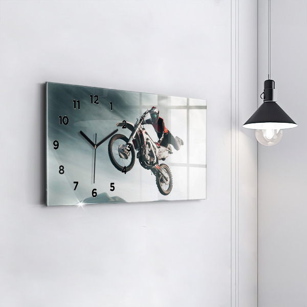 Horizontal wall clock Motor Style Adrenaline