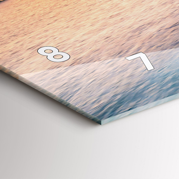 Horizontal wall clock Sunset Maldives