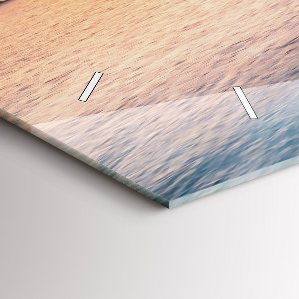 Horizontal wall clock Sunset Maldives