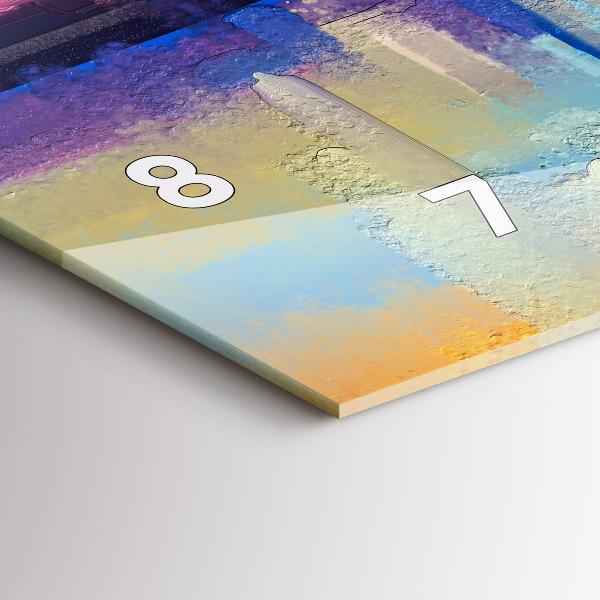 Horizontal wall clock Seascape