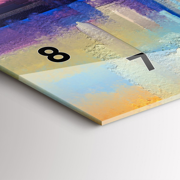 Horizontal wall clock Seascape