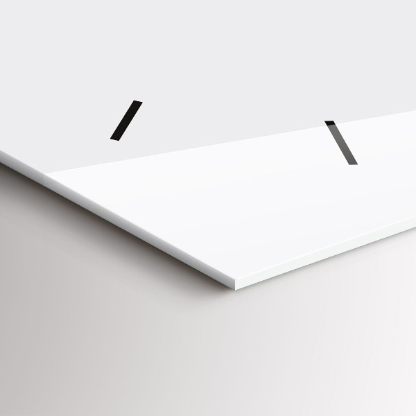 Horizontal wall clock Abstract view