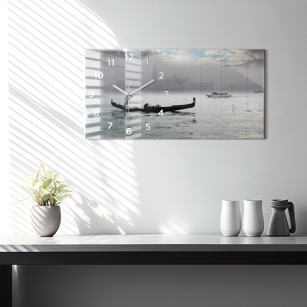 Horizontal wall clock Venice Gondola