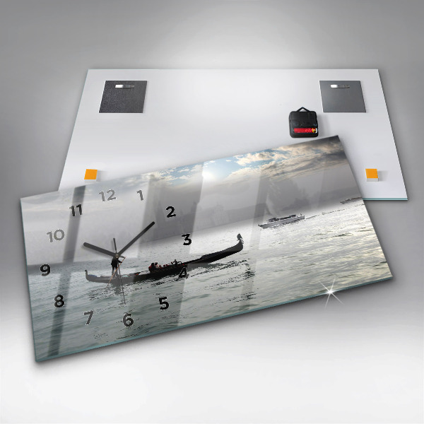 Horizontal wall clock Venice Gondola