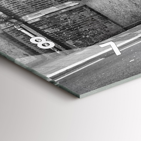 Horizontal wall clock Red double-decker bus