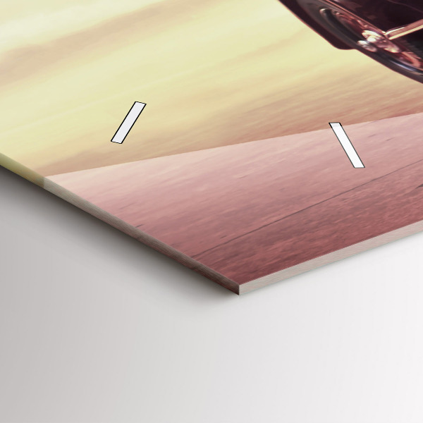 Horizontal wall clock Vintage car