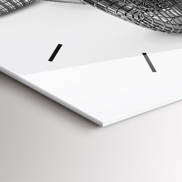 Horizontal wall clock F1 car design