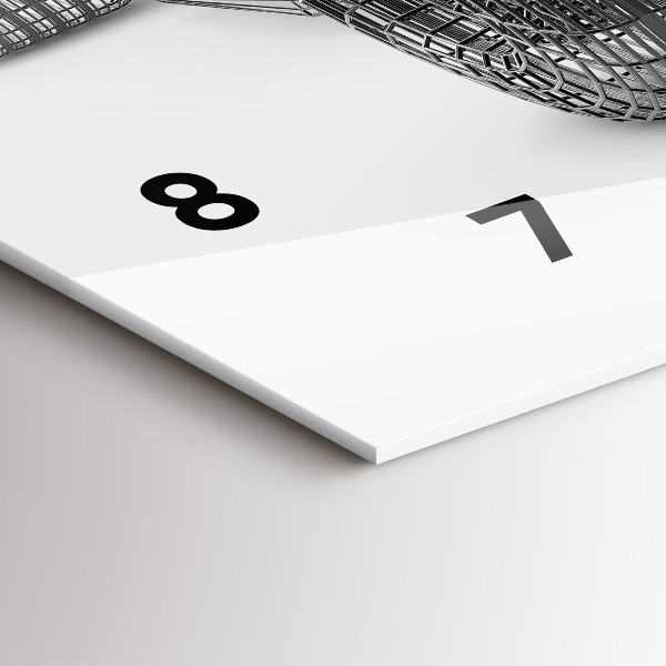 Horizontal wall clock F1 car design