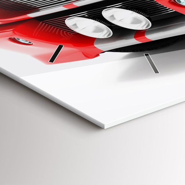 Horizontal wall clock Sports car