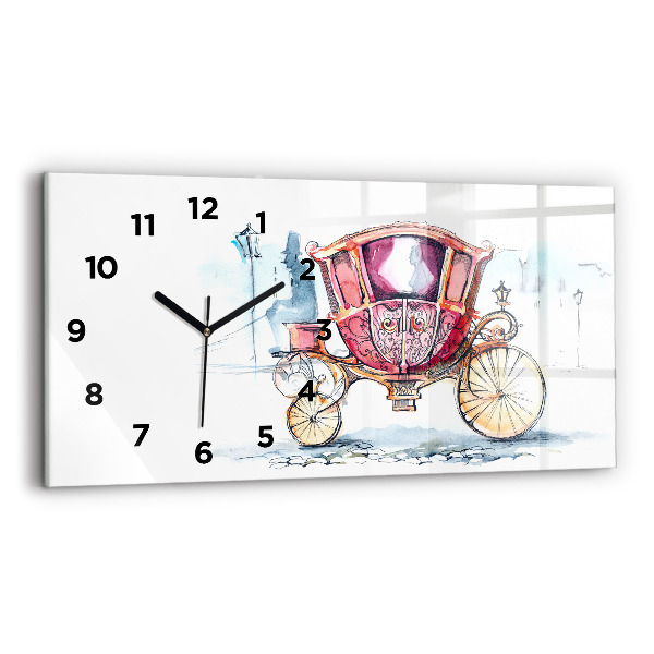 Horizontal wall clock The Queen's Ancient Carriage