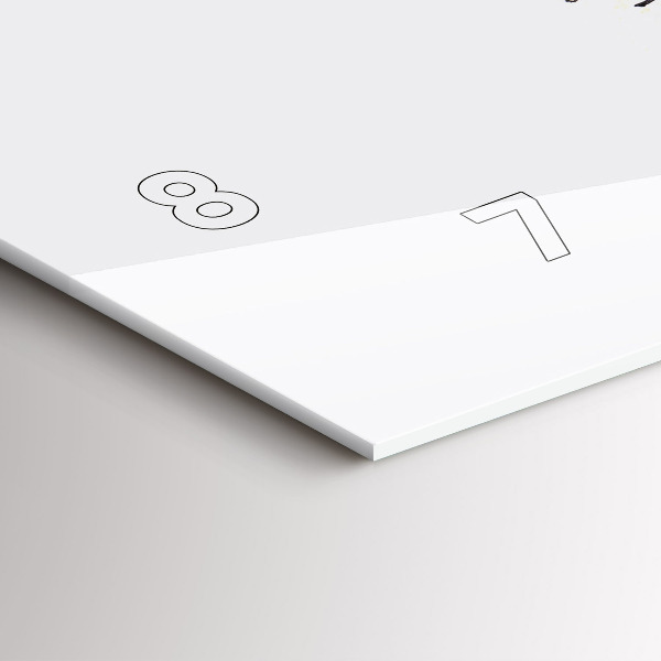 Horizontal wall clock A warrior on the hunt