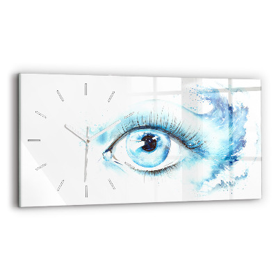 Horizontal wall clock Sea Eye