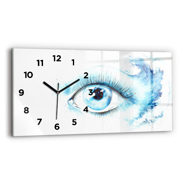 Horizontal wall clock Sea Eye