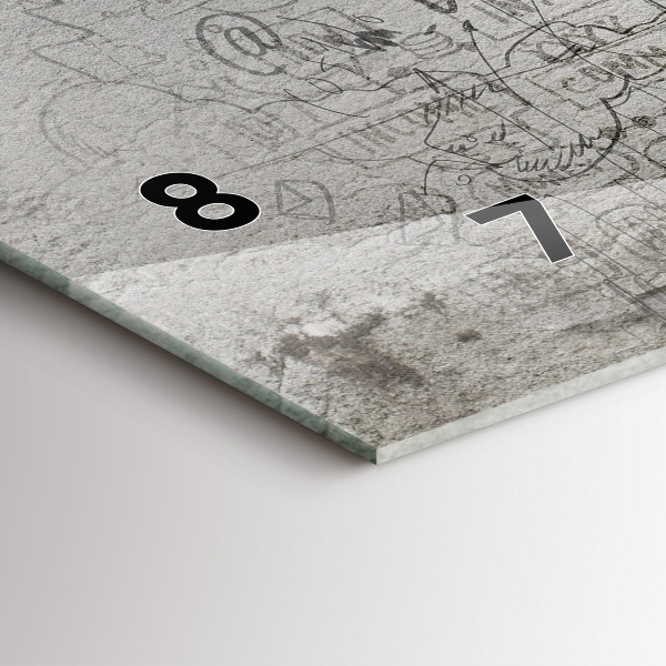 Horizontal wall clock Sketch of the City