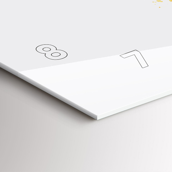 Horizontal wall clock Illustration of a handset