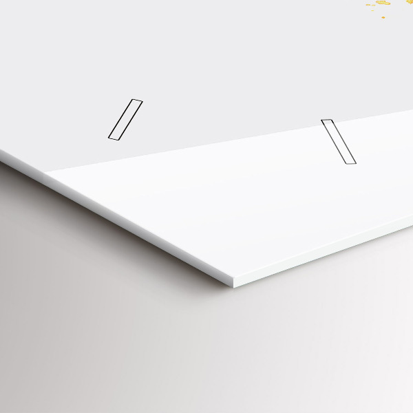 Horizontal wall clock Illustration of a handset