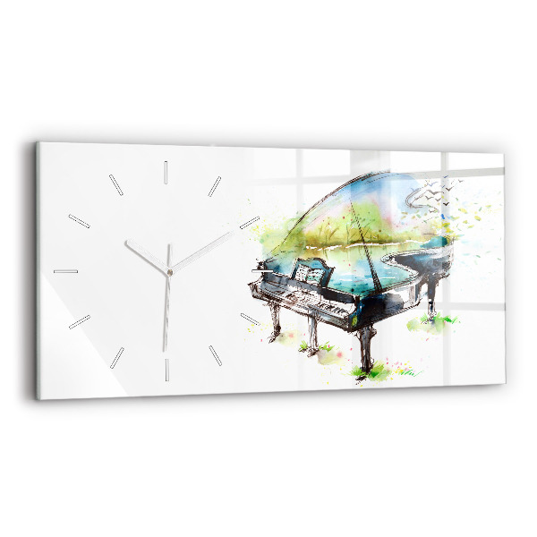 Horizontal wall clock Illustration 4 Seasons