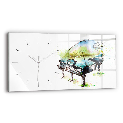 Horizontal wall clock Illustration 4 Seasons