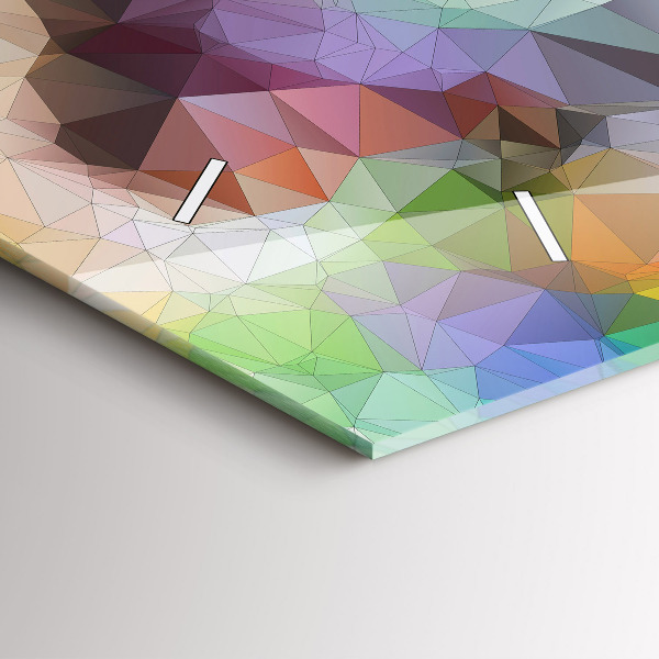 Horizontal wall clock Colorful human eye