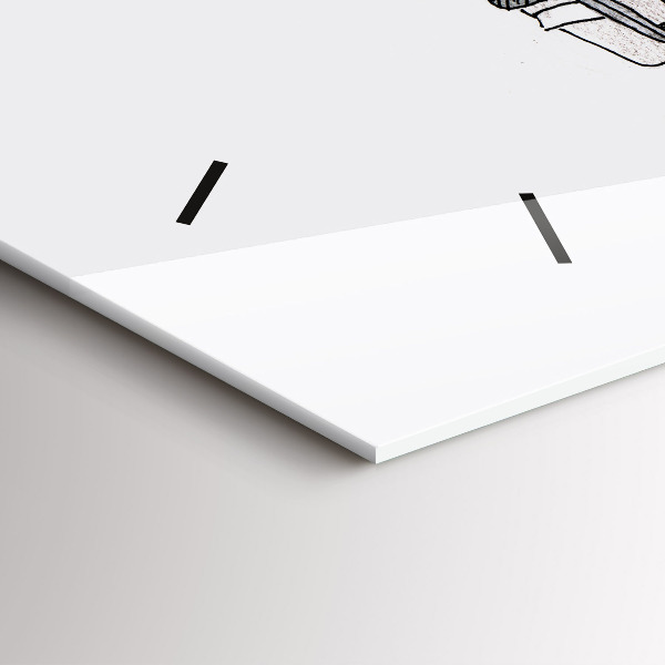 Horizontal wall clock Puppet People