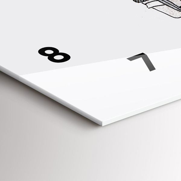 Horizontal wall clock Puppet People