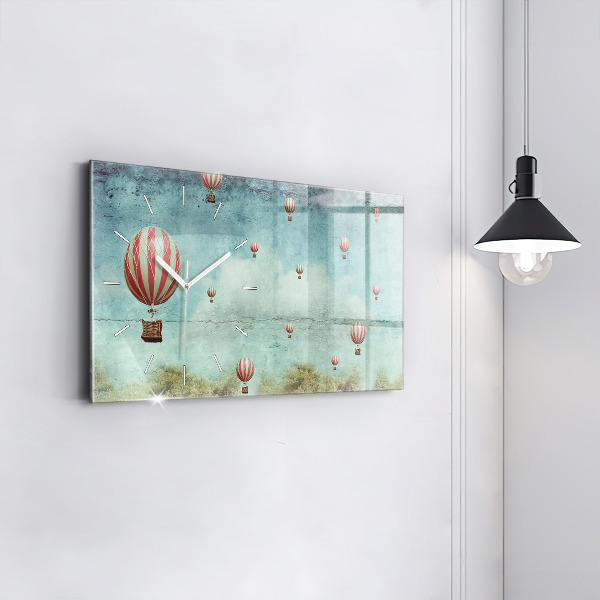 Horizontal wall clock Balloons