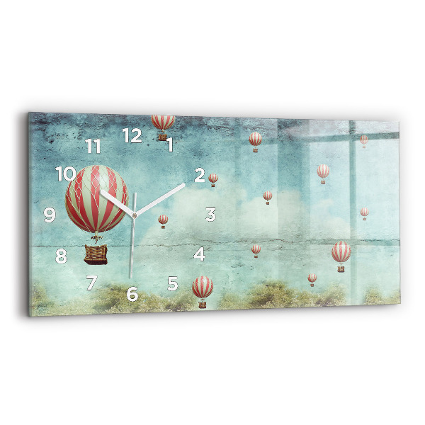 Horizontal wall clock Balloons