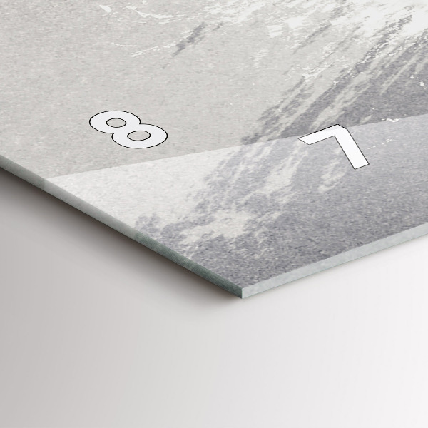 Horizontal wall clock Woman - watercolors