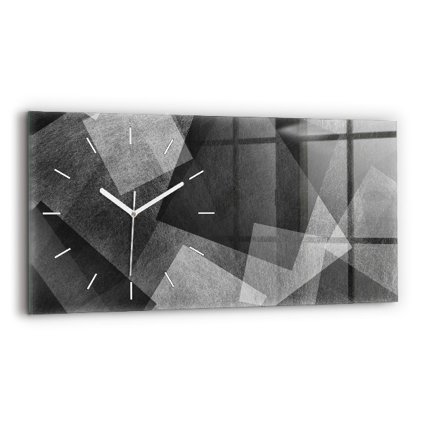 Horizontal wall clock Geometric abstraction