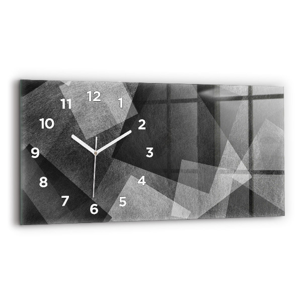 Horizontal wall clock Geometric abstraction