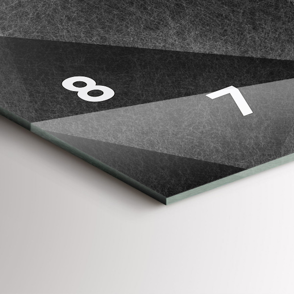 Horizontal wall clock Geometric abstraction