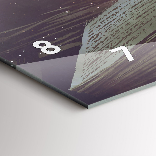 Horizontal wall clock Abstraction book