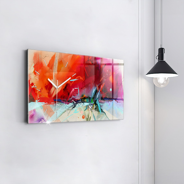 Horizontal wall clock Rows of spices