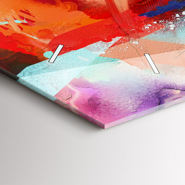 Horizontal wall clock Rows of spices