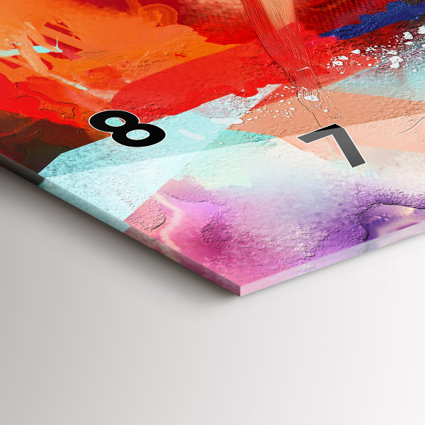 Horizontal wall clock Rows of spices