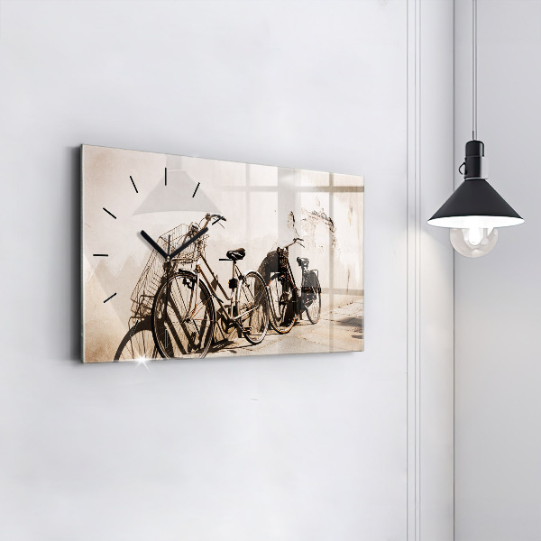 Horizontal wall clock Italian bike