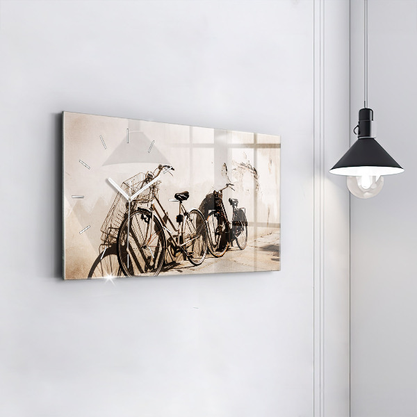 Horizontal wall clock Italian bike