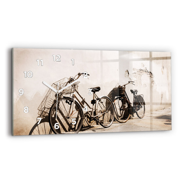 Horizontal wall clock Italian bike
