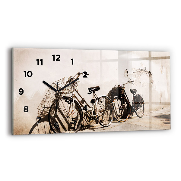Horizontal wall clock Italian bike