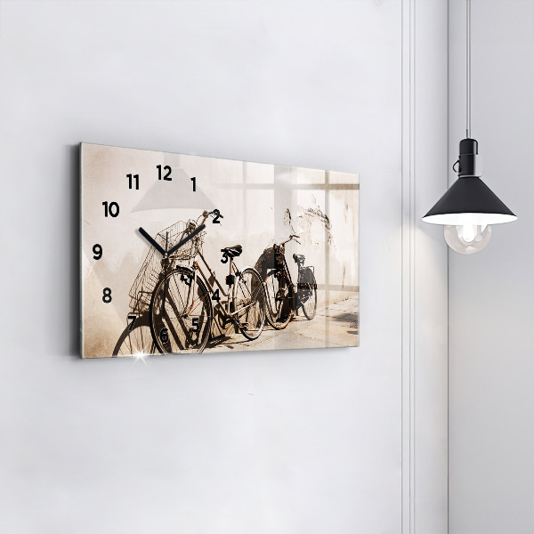 Horizontal wall clock Italian bike