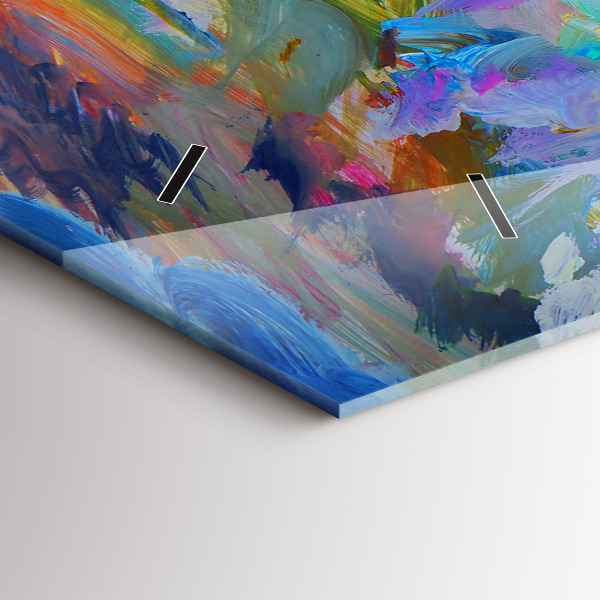 Horizontal wall clock Painted Ballerina